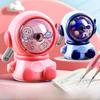Creative Astronaut Hand-Cranked Pencil Sharpener for Students - Cartoon Design