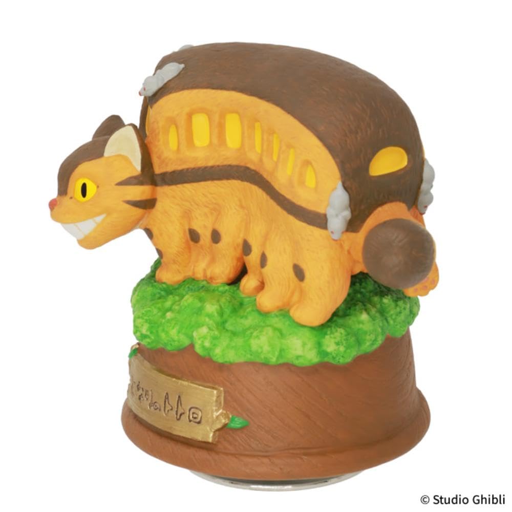Sekiguchi Studio Ghibli My Neighbor Totoro Porcelain Music Box Cat Bus on a Tree 403554 One Size
