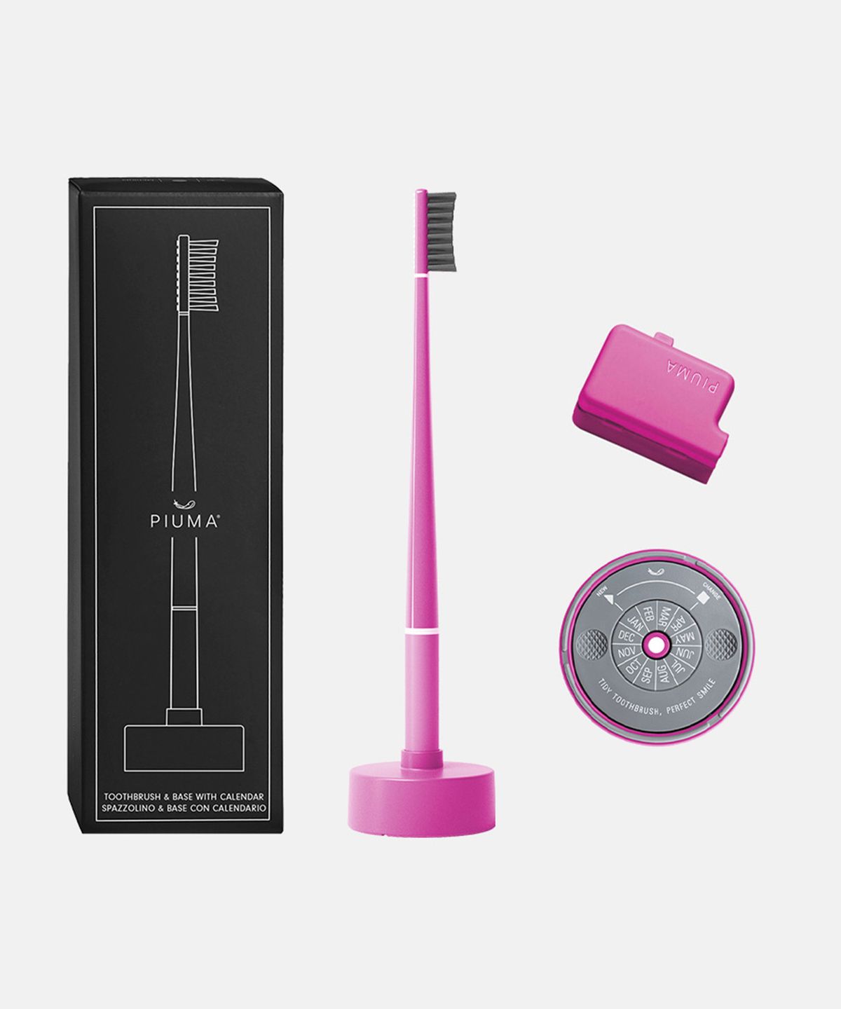 Premium Whitening Toothbrush & Calendar Holder Kit Veri Magenta 1P