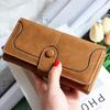 2025 Korean Style Retro Long Zipper Wallet - Women's Frosted Purse & Phone Holder