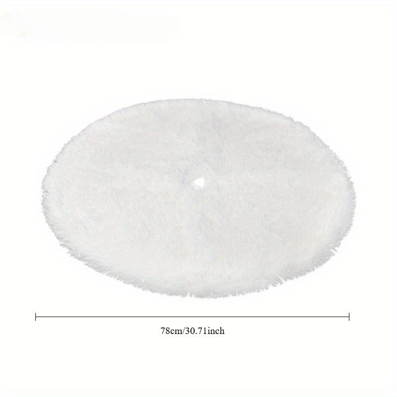 78/90/122cm Christmas Tree Skirt Pure White Long Haired Christmas Decoration Home Holiday Christmas Tree Skirt Decoration