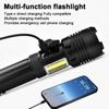 Super Bright XHP50 Powerful Led Flashlight Power Bank Torch Light USB Rechargeable Camping Tactical Flashlights with COB Lamp