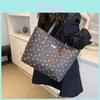 Urban Minimalist Pu Tote Bag With Floral Print For Daily Commuting And Casual Use