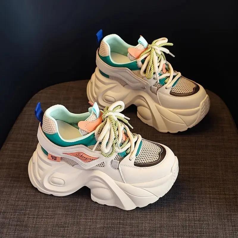 Fashion Spring Autumn High on Platform Ladies Footwear Aesthetic 39 Casual Vulcanized Shoe Korean Light Walking Cheap Women's Shoes Sale