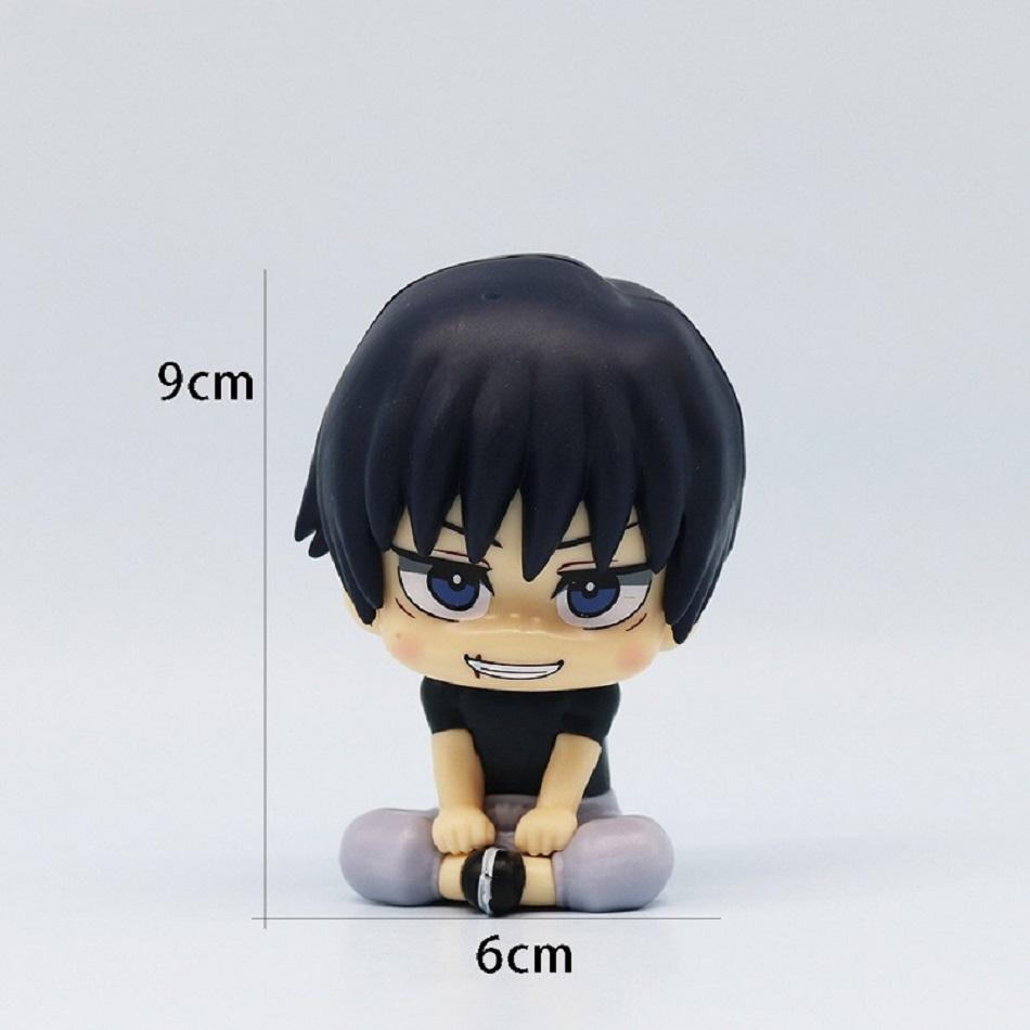 10cm Anime Jujutsu Kaisen Figures Cute Q Version Yuji Itadori Gojo Satoru PVC Action Figures Model Toys Collection Doll Gifts