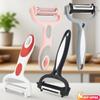 3-In-1 Stainless Steel Peeler Fruit Vegetable Potato Carrot Cucumber Multi-function Sharp Grater Peeler Slice Home Kitchen Tools