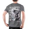 Men Demons Slayers Kocho Shinobu Inked Slashes T Shirt  Pure Cotton Tops Funny Short Sleeve Crewneck Tees Plus Size TShirt