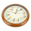 10 Inch Wall Clock Multipurpose Cuckoo Round Silent Punctual Bird Calls Christmas Music Indoor Wall Clocks for Living Room