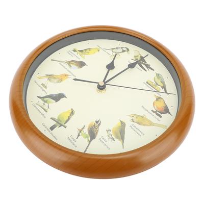 10 Zoll Wanduhr Mehrzweck Kuckuck Rund Leise Pünktlich Vogelrufe Weihnachtsmusik Innenwanduhren für Wohnzimmer