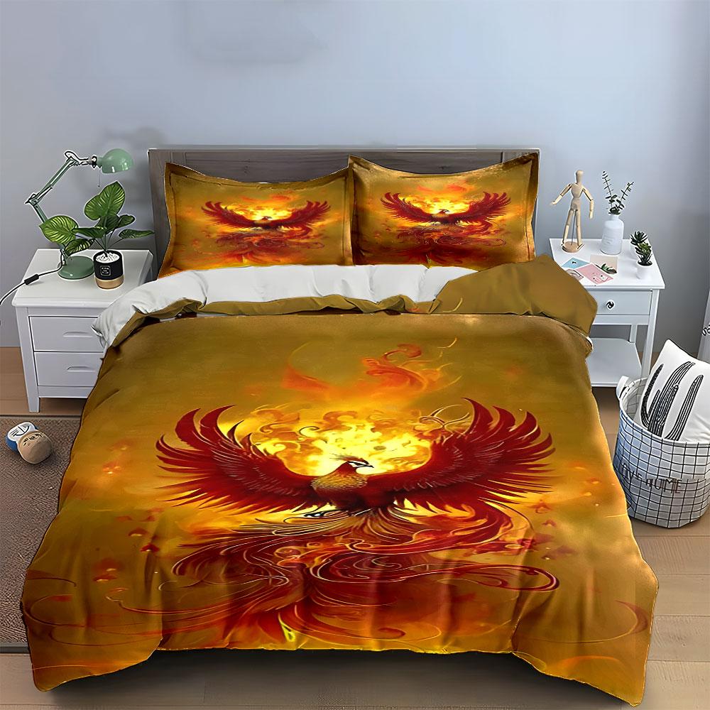 Fiery Phoenix Ascension Elegance Bedding sets Duvet covers Pillowcases(1* Duvet Cover 2* Pillowcases without duvet insert)