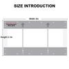 420 G/m² PVC Tarpaulin Transparent with Zip, Waterproof Tarpaulin for Outdoor Furniture, Porch, Pergola