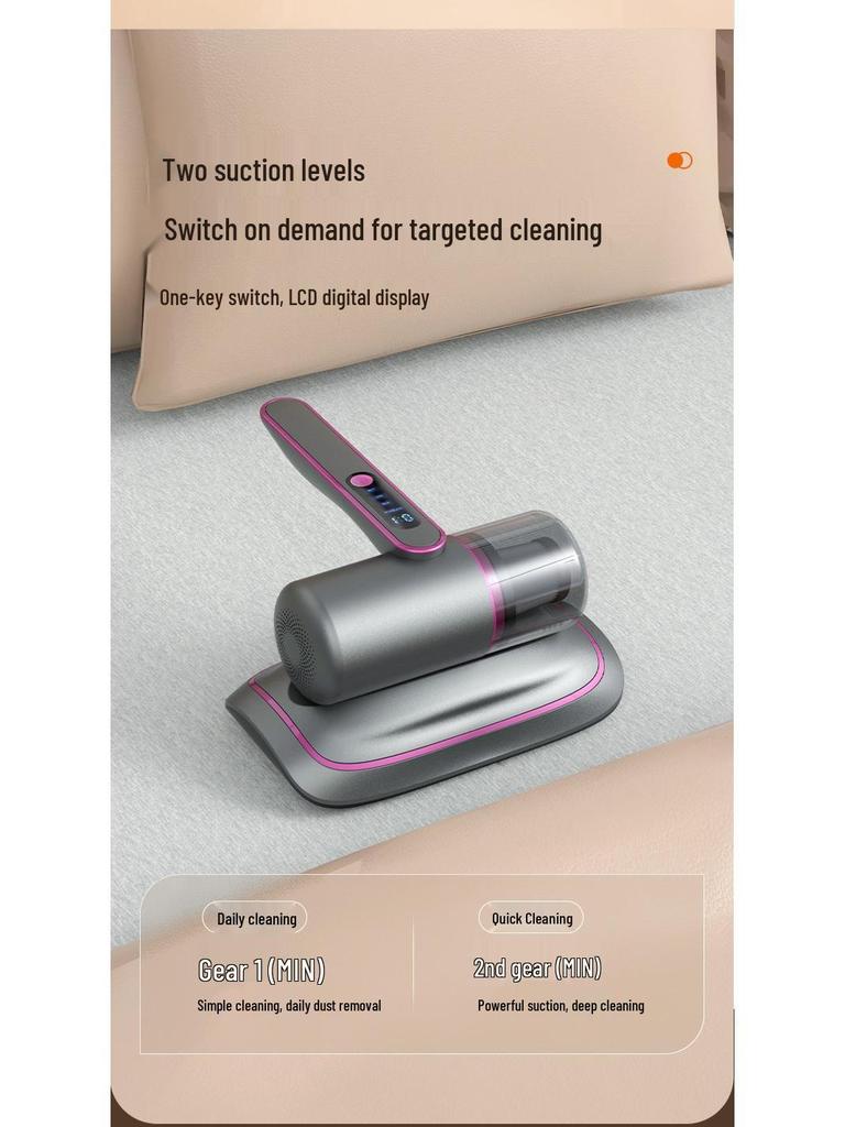 Wireless UV Vacuum Cleaner: High Suction Power, Efficient Mite Remover