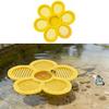 Floating Bee Station Flower Shaped Floating Bee Watering Station Butterfly Bee Feeder for Feeding Bee Bath Outdoor Garden Decor
