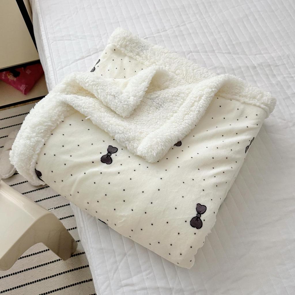 Milk Velvet Multifunctional Blanket: Perfect for Office, Nap, Sofa, Dorm, or Car Use.