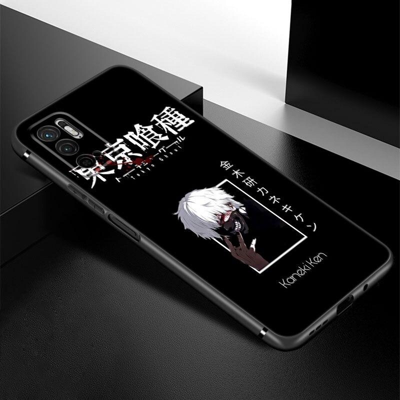 Tokyo Ghoul Anime Kaneki Ken Phone Case For Xiaomi Redmi Note 7 8 8T 9 9S 10 10S 10T 11 11S 4G 11E 11T Pro 5G Soft Black Cover