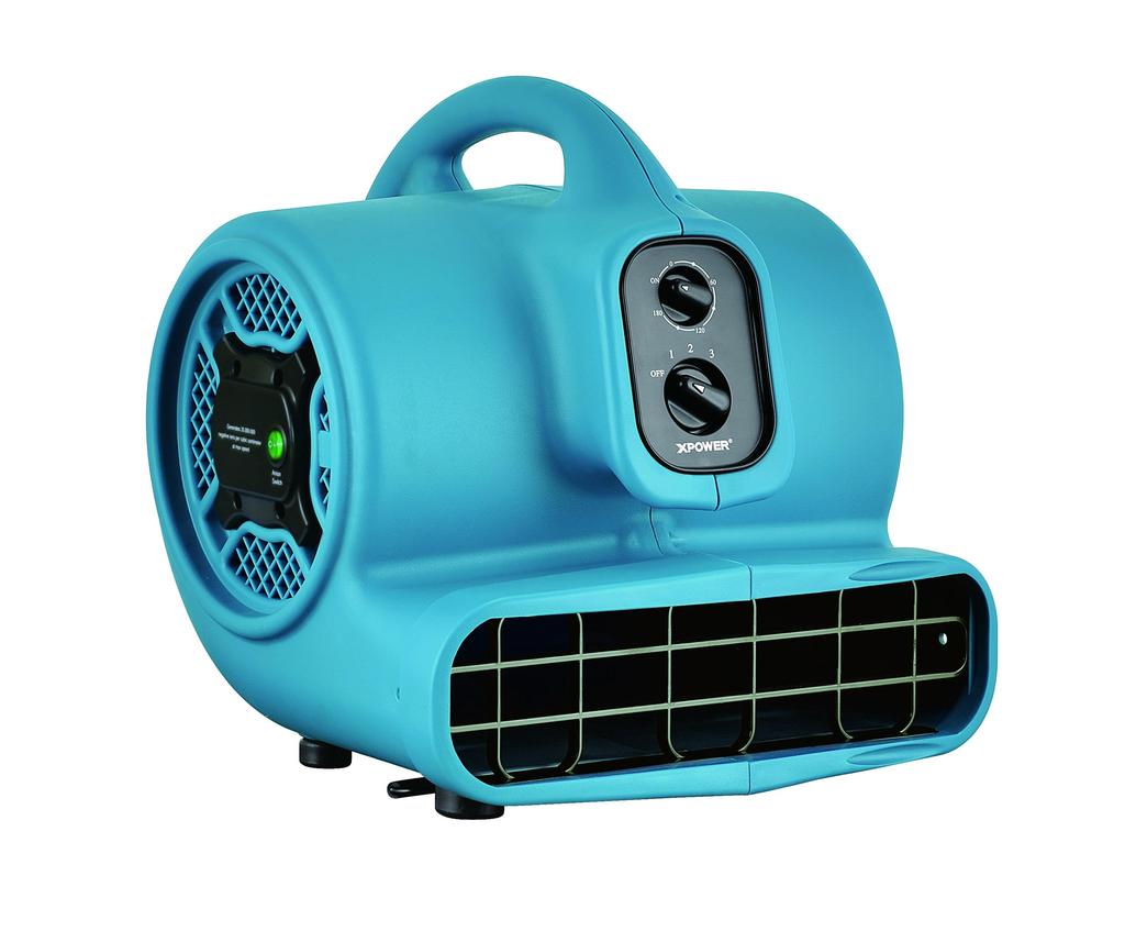 Vloerblazer XPOWER Luchtverplaatser Tapijtdroger 350W Ventilator met Timer & Grapefruit geurparels P-450T