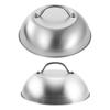 Stainless Steel Pot Lid with Handle Heat Concentration for Even Cooking Cheese Melting Dome Splatter Guard Griddle Accessory