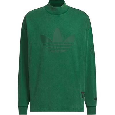 Originals Stand Collar Comfortable Skin-Friendly Logo Long Sleeve Sweatshirt Men Sweatshirt Green JN0778