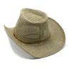 Salt Grass Hand-Woven Western Denim Straw Hat Top Hat Outdoor Beach Hat Sun Protection Men'S And Women'S Sun Hat