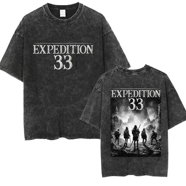 Claire Obscur 33 Expacim Retro Washed Unisex Cotton Oversized T-Shirt