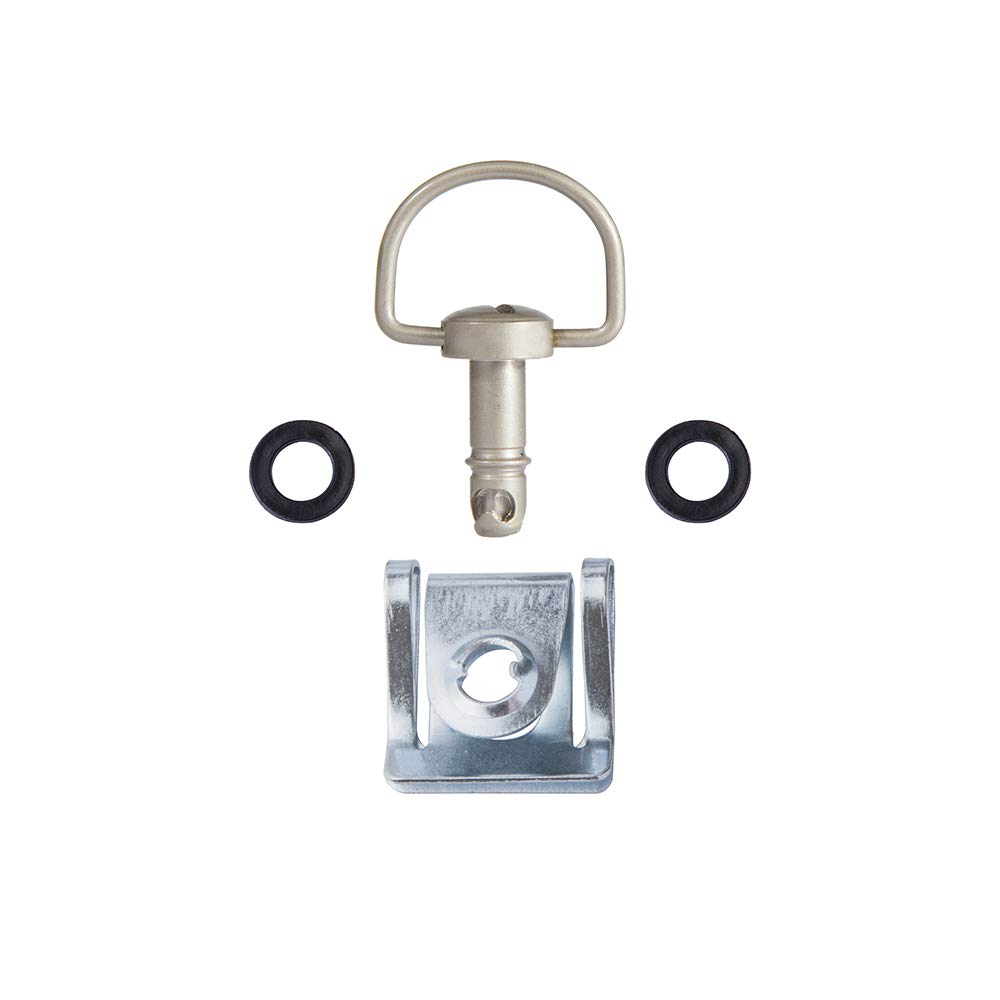 MOTO4U Motorcycle Racing Fasteners Quick Release D-Ring 1/4 Turn Fairing Fasteners 17mm 10pcs Brushed Silver