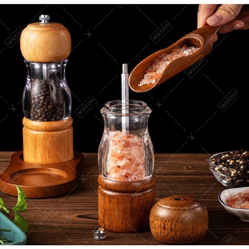 1~5pcs Salt Pepper Grinder Set Adjustable Ceramic Grinding Spice Mill Manual Salt and Pepper Shakers Grinder for Kitchen BBQ Use