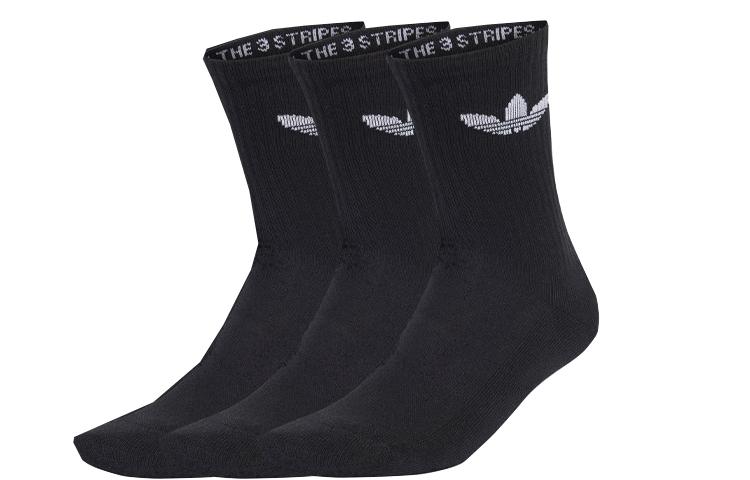 

Adidas Originals Crew Socks Unisex 3 Pack Black IJ5613 M