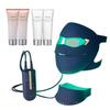 Ya-man Facial Device LED Green and Blue-Green Mask with Serum Flawless Serum 2 Types 4 Bottles Dark Blue Sticker