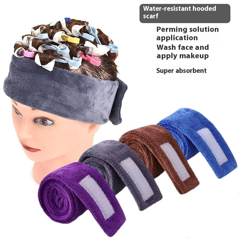 Perm Hair Headband Make Up Wrap Head Cloth Head Band Adjustable Towel Salon Hair Dyeing Absorbent Strip For Face Washing Styling