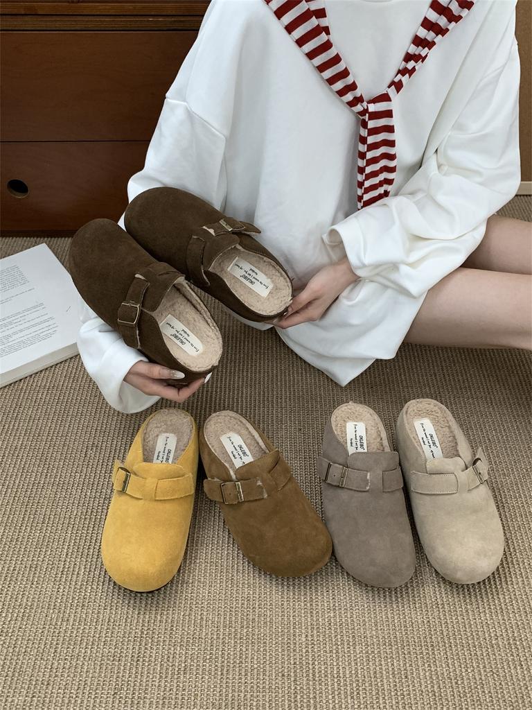 The inner height is increased by 7cm, and the inner height is increased. Cowhide version! Thick-soled Birkenstock shoes for women's autumn 