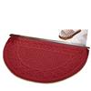 Semi-Circular Non-Slip Water-Absorbing Doormat - Wear-Resistant Floor Mat for Bedroom or Entrance Hall.