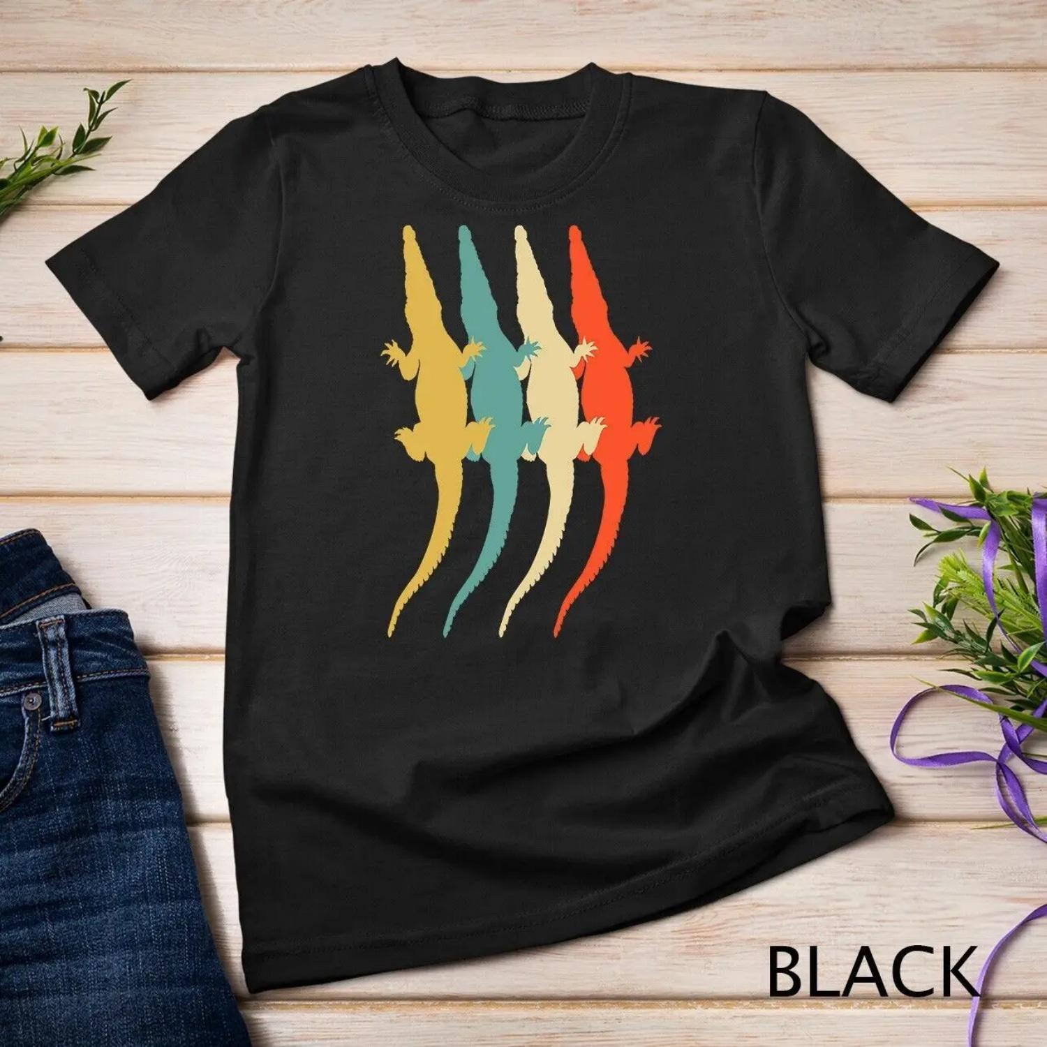 

Crocodile Alligator vintage retro idea for men women T shirt XXXXXL