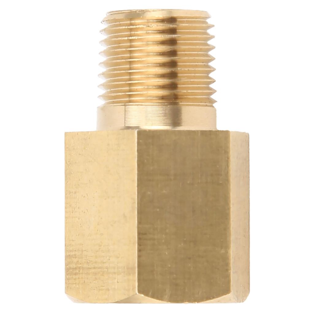 Car 18 NPT To 18 BSPT Oil Pressure Temp Gauge Adapter Fitting Sender Brass Universal