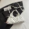 Korean Ballet Style Bow Handbag, High-looking And Light Luxury Shoulder Crossbody Bag