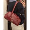 Niche texture portable commuter bowling bag bag women's 2025 new fashion retro underarm bag versatile shoulder bag