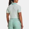 Under Armour Solid Color Polo Shirt Women Tops Sea-Mist-Green 1370132-936