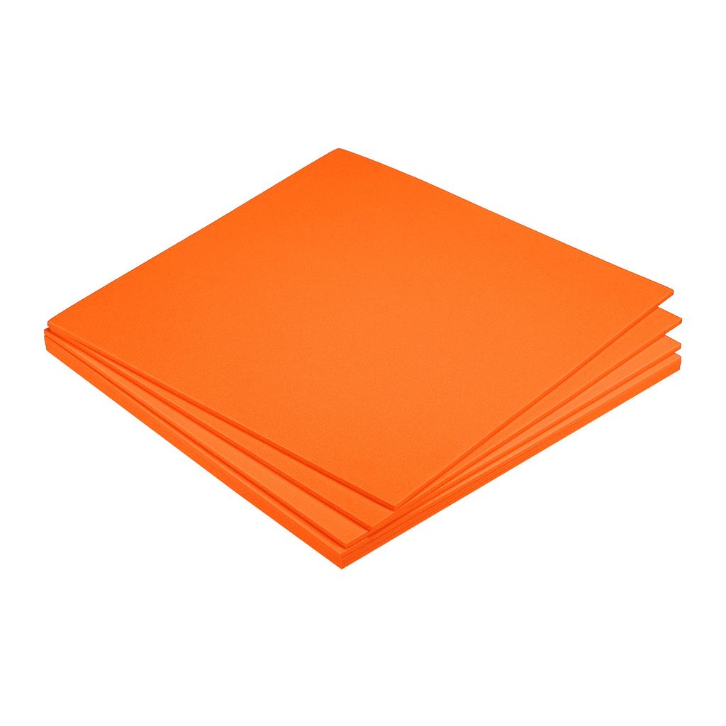 EVA-Schaumstoffplatten Orange 25 cm x 25 cm 3/5/7/10 mm Dicke Bastelschaumstoffplatten für Kostüme, Kunst- und Bastelprojekte
