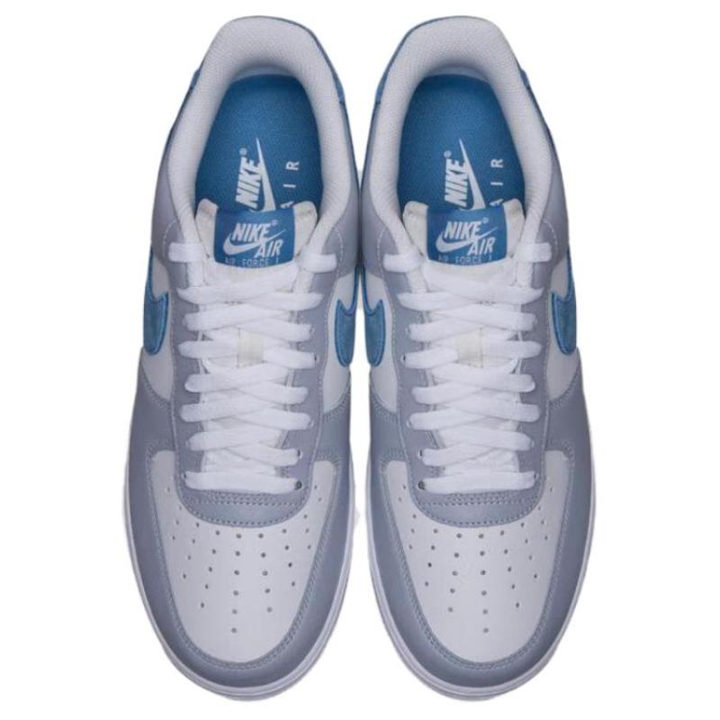 Nike Air Force 1 Anti-Slip Wear-Resistant Low-Top Skateboard Shoes Unisex Blue White  Sneakers  HV1795-141