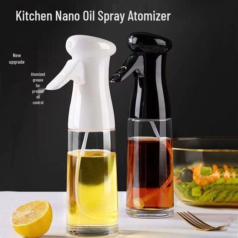 Glass Kitchen Oil Sprayer - Food-Grade, Non-Drip, Atomizing Spray Bottle