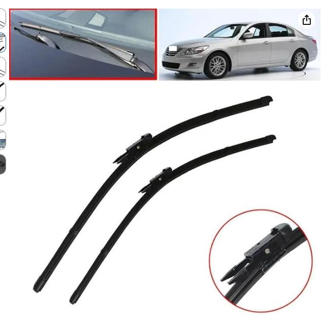Suitable for Hyundai 2009-2011 Genesis 24+20 wiper blades чёрный