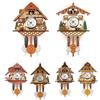 Antique Wooden Hanging Cuckoo Wall Time Alarm Clock Home Living Room Decoration