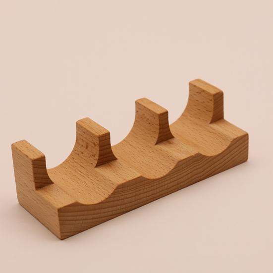 Wooden Sushi Taco Holder U-shaped Sushi Rack Sashimi Plate Sushi Hand Roll Holder Practical