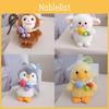 Cute Animal Plush Keychain With Pp Cotton Filling For Bags And Travel Accessories