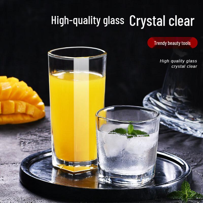 ZISIZ 6-Pack Thickened Heat-Resistant Glass Cups