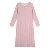 Stylish Plus Size Pink Knitted Dress – Slimming & Elegant Spring Wear (Style 65101)