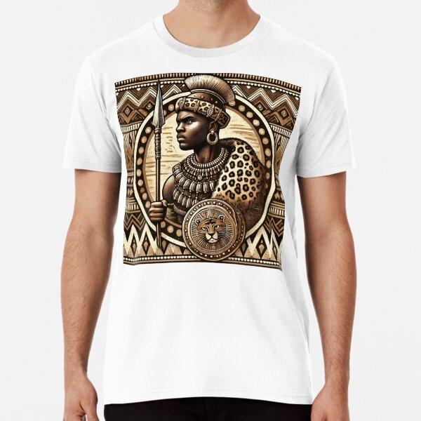 

Воин в традиционном наряде - Леопардовый принт от S до 5XL Сделано в Австралии/США Футболка L