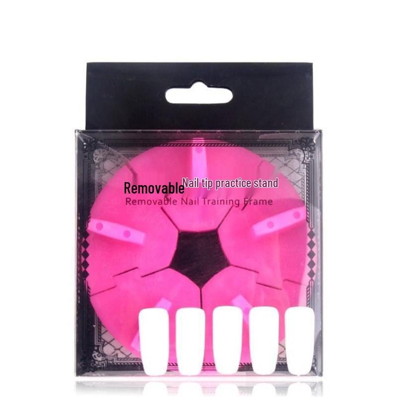 

Non-Magnetic Detachable Cat Eye Gel Nail Art Display Stand with Lotus Base.