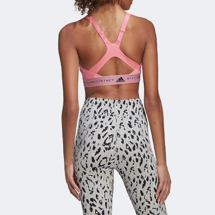 Adidas X Stella McCartney Collaboration Medium Intensity Training Solid Sports Bra Women Underwear Pink HD9099