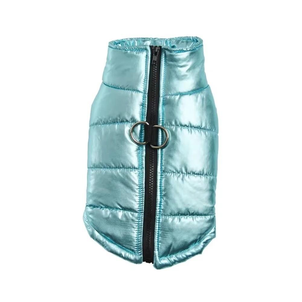 Fashion Winter Dog Warm Clothes Windproof Thickened Dog Hiking Jacket Shiny With D-ing Dog Vest Coat for Small Medium Dog