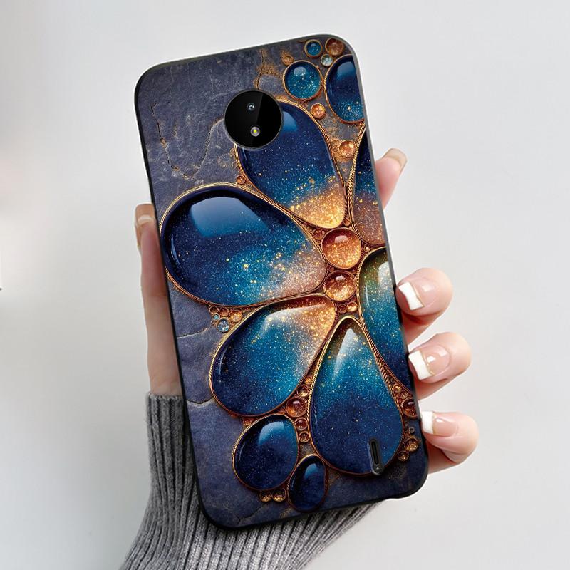 

Black Case For Nokia C10/Nokia C20 Soft Silicone Anti-Scratch Phone Casing For Nokia C20 Plus Viral Puppy Printed Pattern Cover Nokia C10